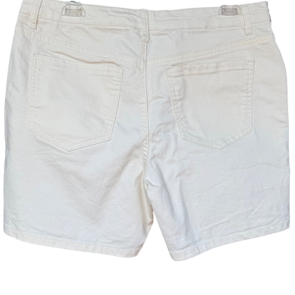 d. jeans Off White Denim Shorts Sz 14 - Picture 3 of 5